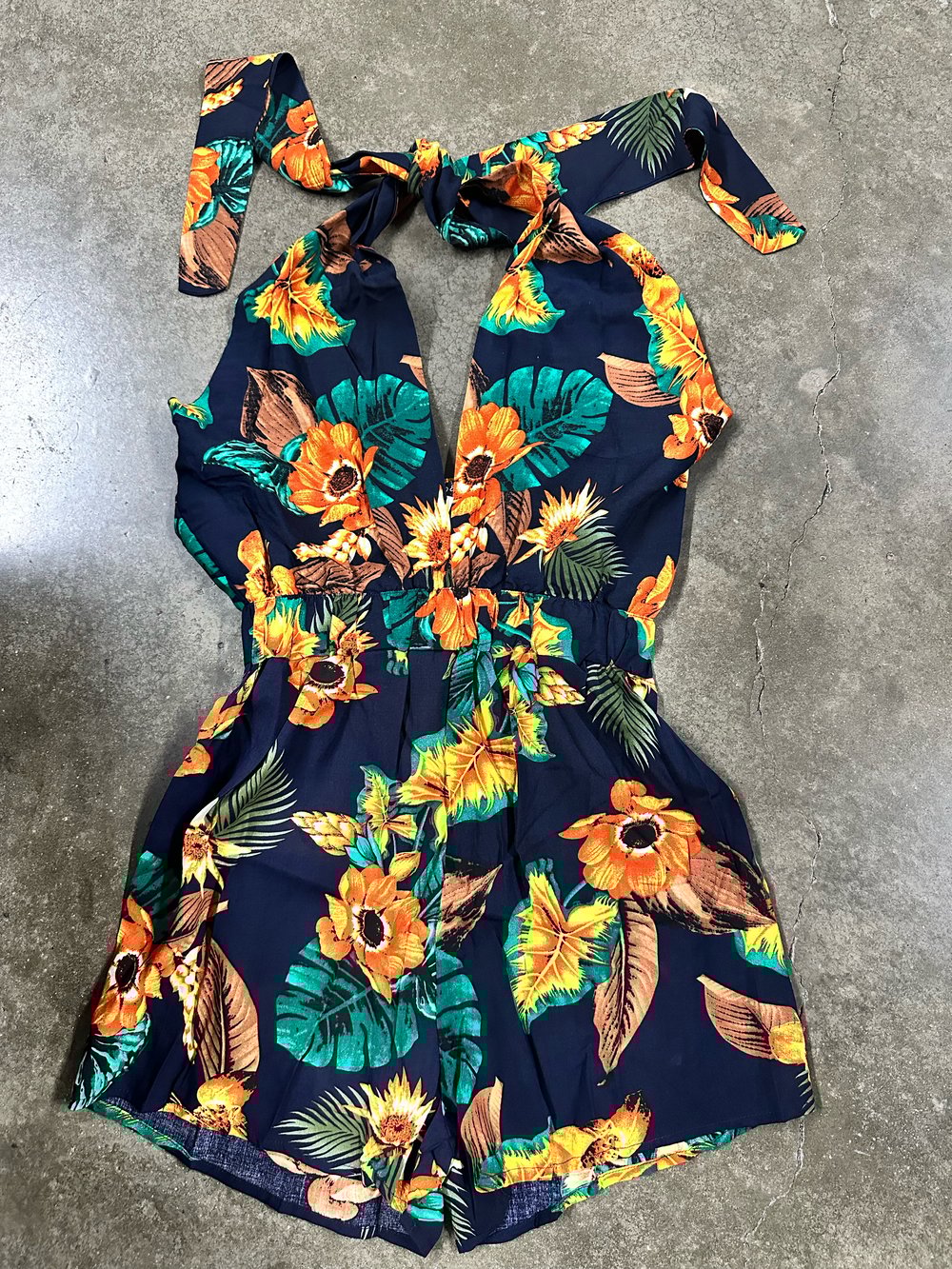 Image of Floral Print Romper