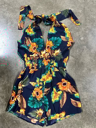 Image of Floral Print Romper
