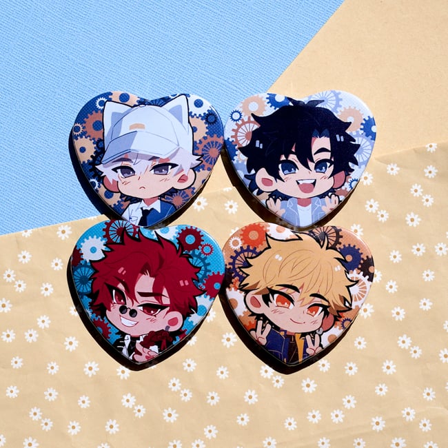 Link Click Bridon Arc Heart Buttons
