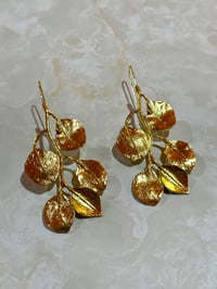 Image 2 of Gold Leaf Earrings