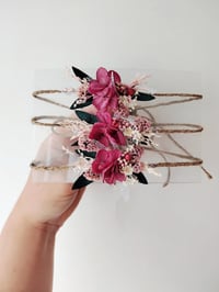 Image 3 of Headband fleur séchée fushia