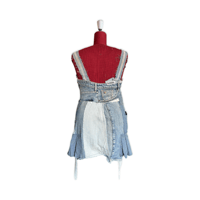 Image 4 of Checkered Patchwork Denim Pinafore