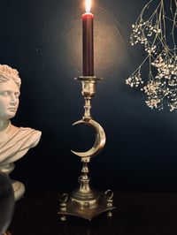 Image 2 of Bougeoir lunes, bronze massif, vintage  