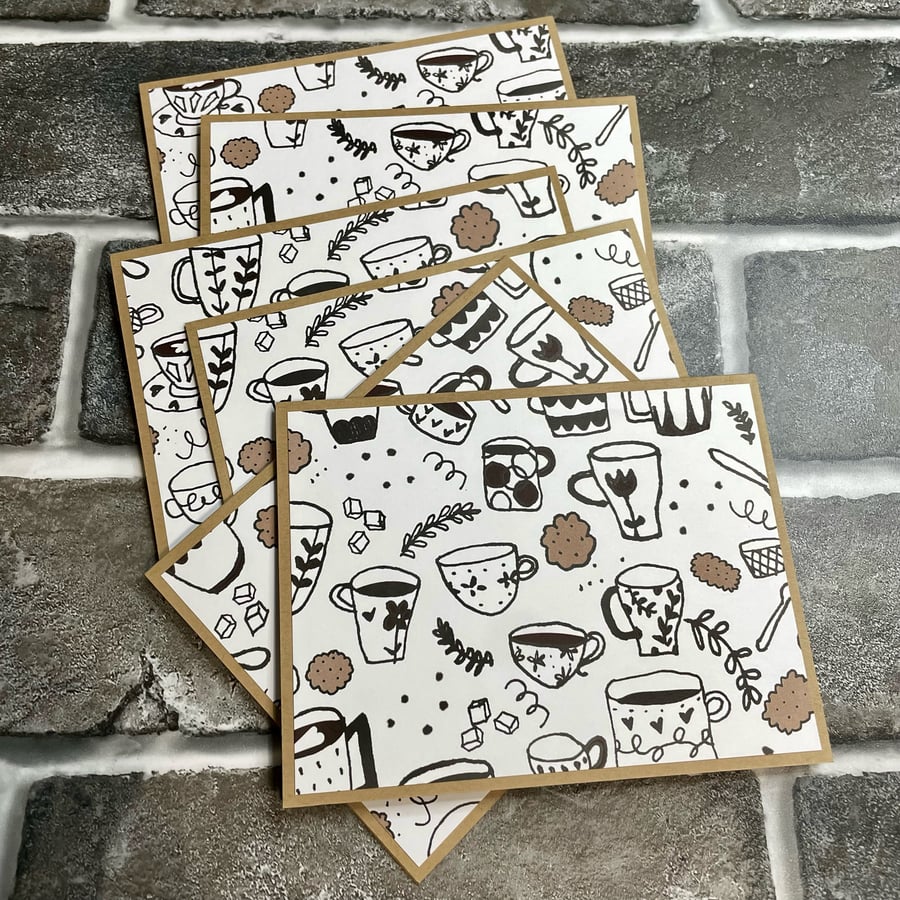 Image of Coffee and Biscuits Boxed Note Cards