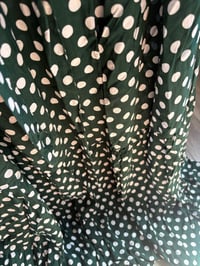Image 3 of NWT green polka dot dress