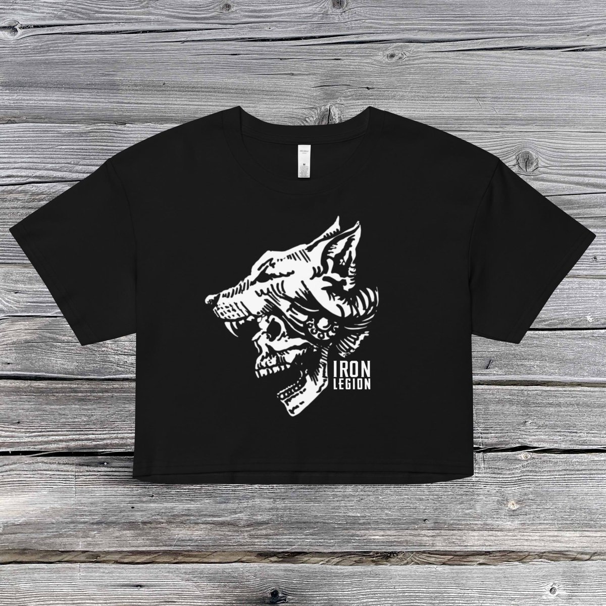 Image of Berserker Crop Tee - Black