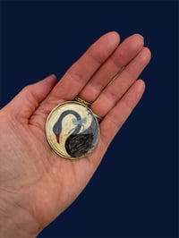Image 3 of Large Black Swan Brooch 