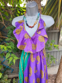 Image 11 of Bianca Frill maxi dress Purple