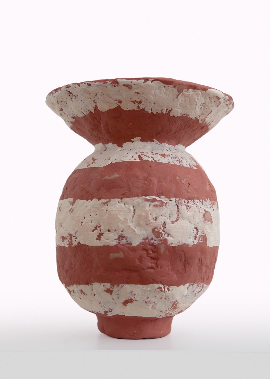 Image of Piña Vase -Terracotta Stripe