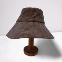 Image 1 of Mia bucket hat corduroy grey