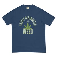 Image 5 of Easily distracted by weed Unisex heavyweight t-shirt