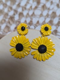 boucles d'oreilles gerberas 