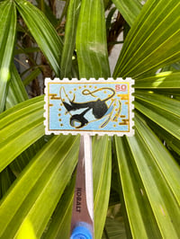 Image of GOLD FOIL Marine Stamp Washi
