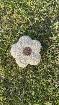 Tan flower coasters