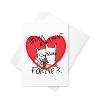 Image 1 of Greeting card anxious attachment 