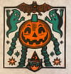 Paper Pumpkin Block Print