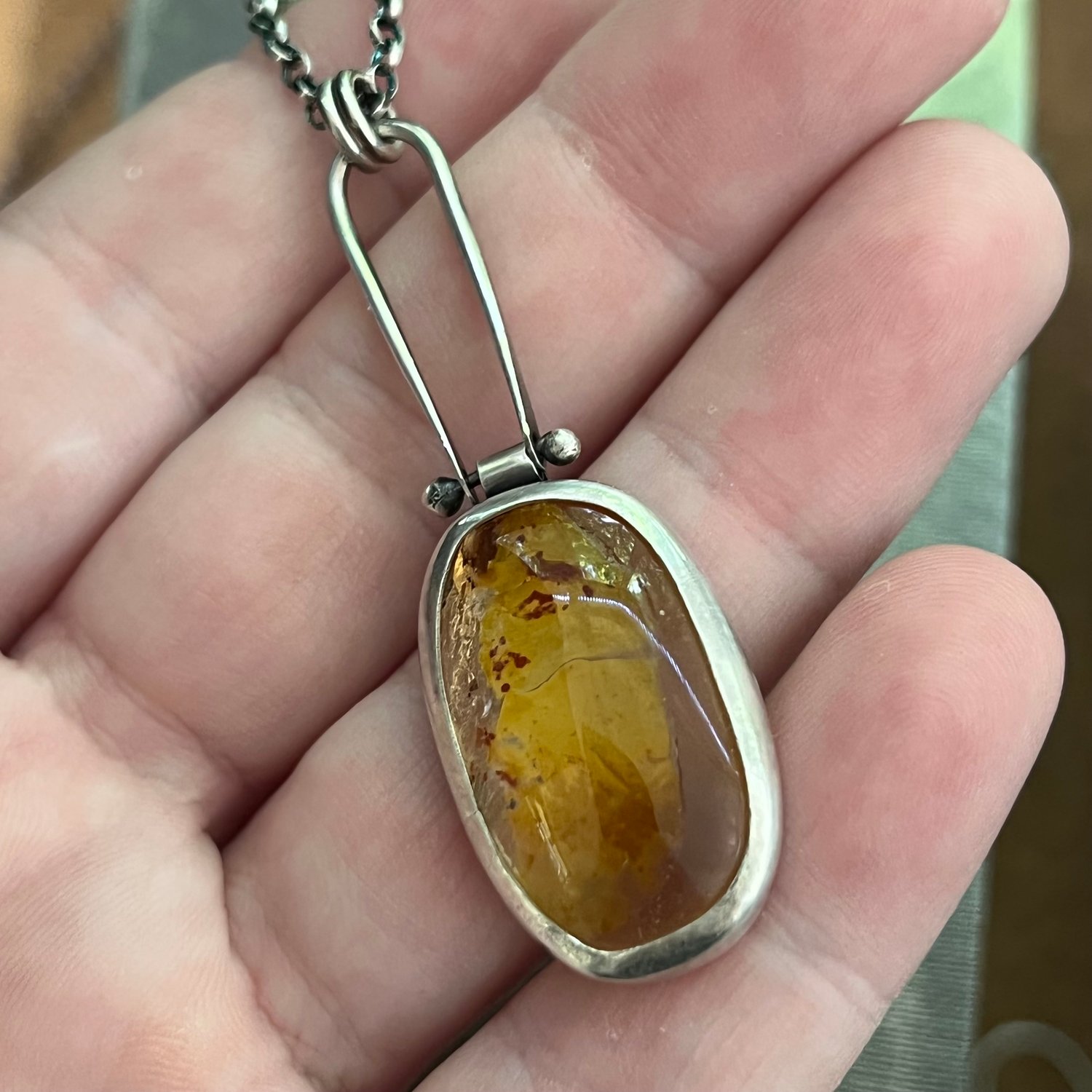 Image of Quartz with Mica Necklace 4