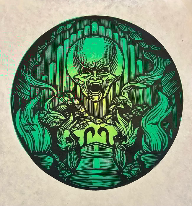 Wizard Of Oz Block Print