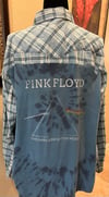 Vintage Blue/White Flannel Shirt Pink Floyd