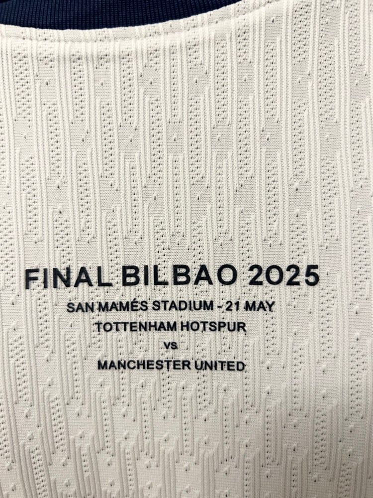 Image of Tottenham Hotspur “VAN DE VEN 37” Vaporknit 2024/25 Home Europa Final Shirt,  Large