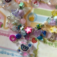 Image 2 of angel blue puzzle piece deco bracelet 