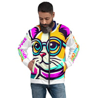 Image 2 of BACON THE CAT Unisex Bomber Jacket