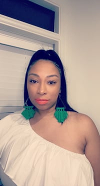 Image 3 of Cici Wooded tassel earrings 