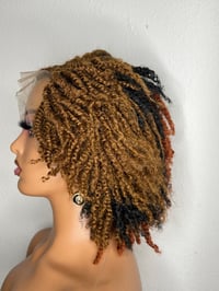 Image 5 of Soft kinky twist with  cornrow to the front wig 13x4 lace