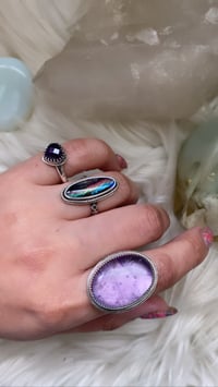 Image 3 of Moon & stars amethyst ring 