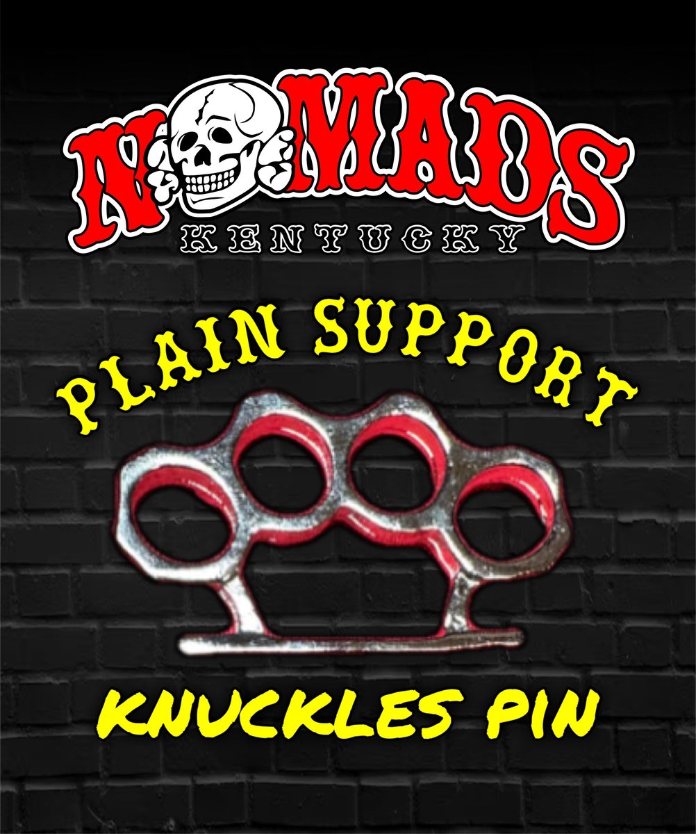 Brass Knuckles Pin HAMC Kentucky Nomads