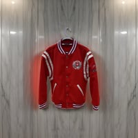 Image 2 of Cherry red racer jacket 