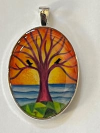Image 1 of Sunset Tree Pendant 