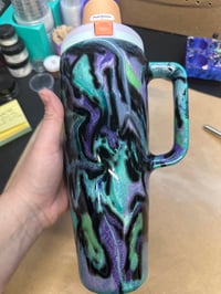 Image 2 of 40oz teal purple owala 
