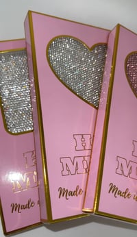 Image 1 of Bling heart mirrors 