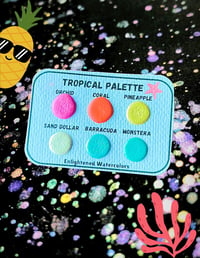 Image 1 of Tropical Watercolor Dot Card Palette