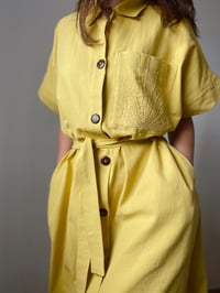 Image 3 of 3in1 Linen Blend Dress - Golden Light