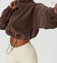 Image 1 of Brown Zipper Jacket