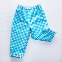 Image 3 of Reversible trousers- zigzag gingham (ready to ship 2-3 years)