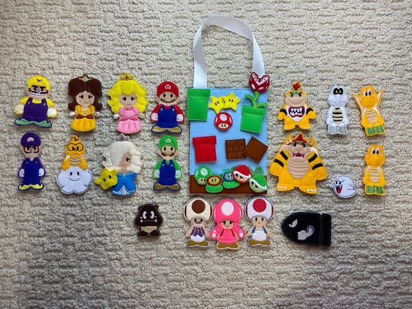 Image of Mario Finger Puppets