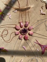 Image 4 of ✨WHOLESALE✨ Simple Rhodochrosite Gem Drop Necklace