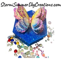 Image 2 of Blue Butterfly Prayer/Trinket Box