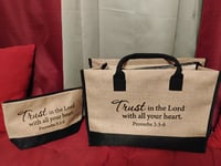 Image 2 of Trust In The Lord With All Your Heart Hand Bag