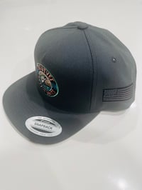 Image 2 of Troutvet Custom Baits Snap Back Hat USA Patch