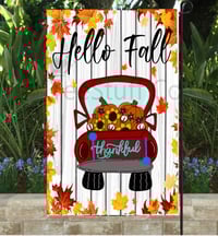 Hello Fall Garden Flag