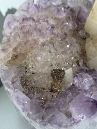 Image 11 of XXL SELF STANDING SUGAR AMETHYST X CALCITE -URUGUAY-