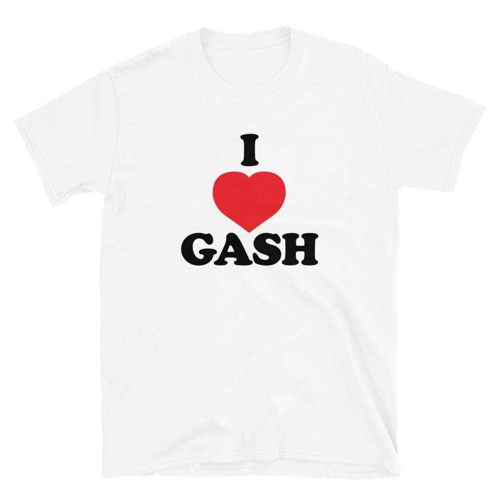 Image of I HEART GASH WHITE Short-Sleeve Unisex T-Shirt