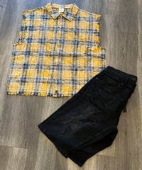 Image 1 of Men Plaided Shirt