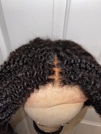 Image 2 of "QUEEN APHRODITE" 14 inch COILY CURLY T-part WIG