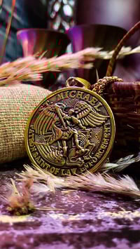 Image 1 of The Armored Kingdom Saint Michael Sword Necklace 