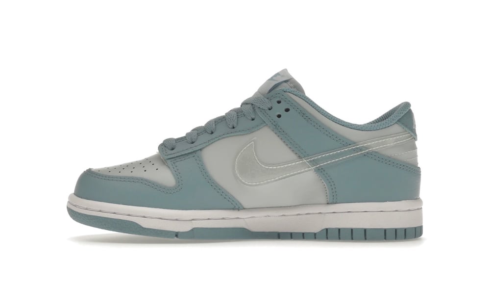 Image of Nike Dunk Low "Clear Blue Swoosh"